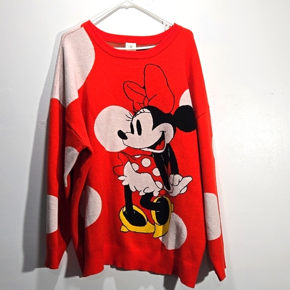 Disney Parks Minnie Mouse Sweater 2X - Picture 1 of 10